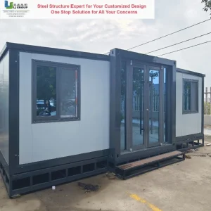 Sandwich Panel Steel Structure Portable Prefab Container House Home Modular Foldable Expandable Container House Prefabricated Building