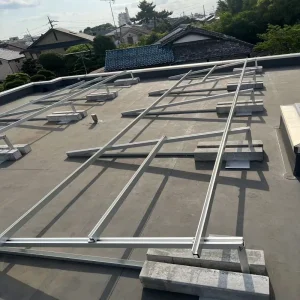 Aluminum Ballasted Solar Flat Roof Mounting Structure
