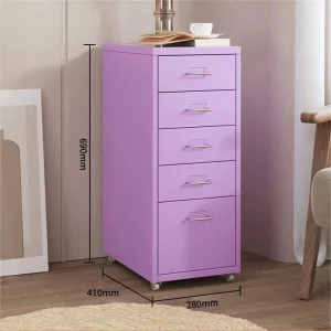 Modern Steel Mobile Pedestal