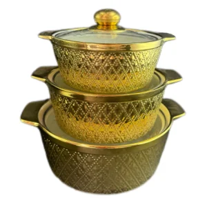 Quality Assurance Ceramic Soup Pot Set Three Pots Set Suitable for High-end Banquets to Serve Premium Cuisine and Soup