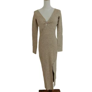 Summer Autumn Women's Elegant Knitted Dress