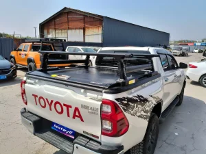 BESTWYLL Purchaser Hand Pull Retractable Roller Lid Shutter Truck Bed Pickup Manual Tonneau Cover for 2015+Toyota Hilux/Revo K46