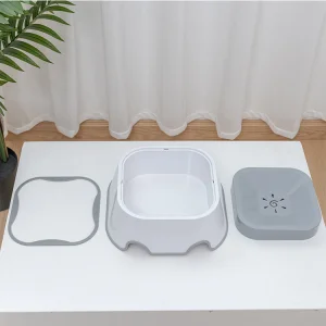Rena Pet Factory Price New Mould Spill Proof Dog Bowl Slow Large Capacity Feeder 2 Way Use