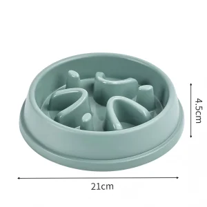 Colorful Slow Eating Pet Bowl