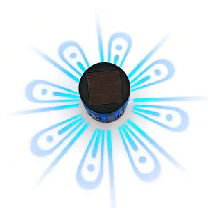 Solar-Powered Peacock Feather Projection Wall Light - LED Decorative Lamp for Home/Outdoor Ambiance