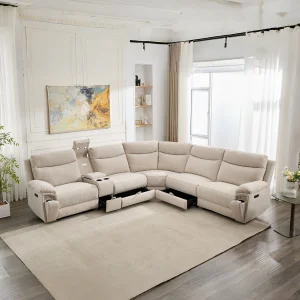 HOMERS Power Recliner Corner Sofa