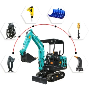 Mini Euro5 EPA4 Engine Hydraulic Exvator Construction Diggers Mini Excavator for Sale UK Prices Machine with Thumb Bucket