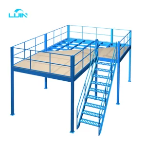 Custom Industrial Storage H Beam Steel Work Platforms Warehouse Office Heavy Duty Mezzanine Floor Racking System