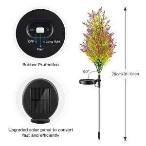 Holiday Lighting LED Tree Lamp Decoration Solar Power Christmas Light