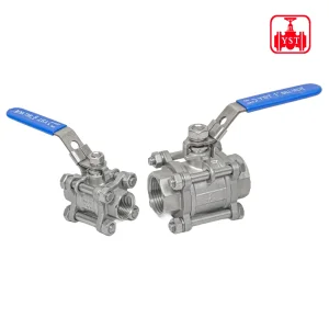 1000psi Stainless Steel 3-PC Screwed 1/2 Bsp NPT Ball Valve Corrosion Resistant 3PC Threaded 304/316L 3piece Sanitary 3PC All-Inclusive Tri Clamp Ball Valve