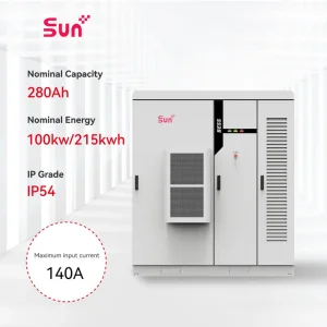 SunPlus 215kWh LiFePO4 All-in-One Outdoor Energy Storage System | DC-Coupled Hybrid ESS for Solar Grid Microgrid