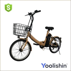 Step Thru City Electric Bike with Basket 24V Commuter Motor Bike