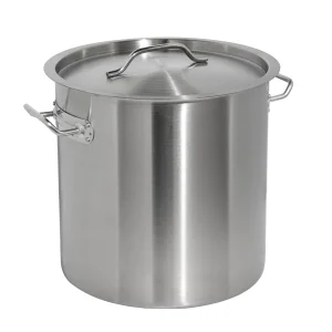 50 Qt Comercial Kitchen 40 Cm Stainless Steel Cooking Stock Pot