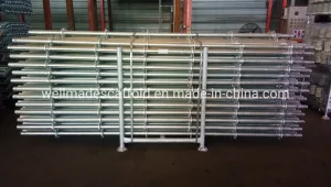 Construction Engineering Galvanized Ringlock Scaffolding System Vertical Standards for Sale
