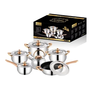Apple Shape Stainless Steel Cookware Set