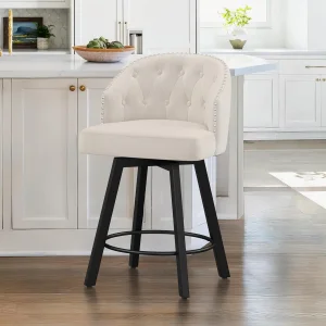 Midcentury Swivel Counter Bar Stools