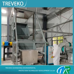 Equipamento de Trituração de Resíduos Médicos de Alta Resistência para Descarte em Lote de Resíduos Cirúrgicos de Plástico e Látex