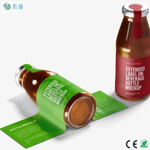 Custom Colorful Fruit Juice Bottle Labels for Packaging