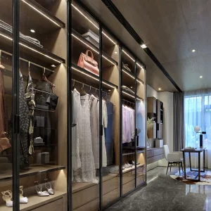 Fabricante chino dormitorio moderno armario de madera
