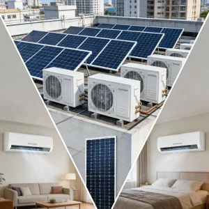 Solar Energy Absorption Solar Powered Hybrid Inverter 12000BTU Split Air Conditioner