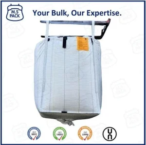 Venda Direta de Fábrica 1ton Saco Tipo C Sling Super Sack 1200kg Saco a Granel PP Antiestático FIBC Jumbo Condutivo 1.5ton Saco Grande