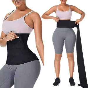 Corset Waist Trainer Support for Women Bandage Wrap Sauna Belt Long Torso Tummy Wraps Belly Body Shaper Waist Trimmer Belt