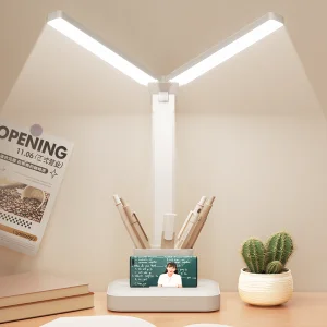 مصباح طاولة LED قابل للتعديل في السطوع لقراءة مريحة