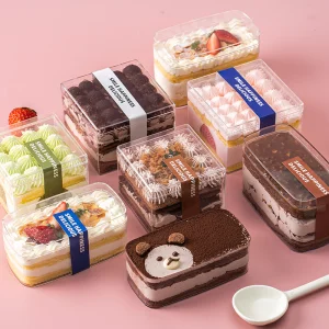Acrylic Transparent Biscuits Dessert Cake Box