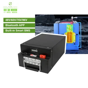 96V 30ah 40ah Solar-Ready Lithium Regenerative Charging Compatible for Green Mobility