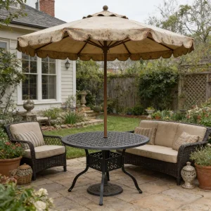 Cast Aluminum Patio Furniture Outdoor Garden Furniture Padova Round Dining Table