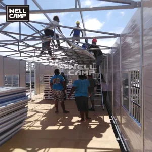 High Performance Temporary Offices Sandwich Panel Site Office Modular Building Workers K Hosue