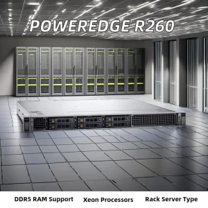 Dell Hot Selling New Xeon CPU Form Factor with Rack Mount Server  1U Rack Server R260
