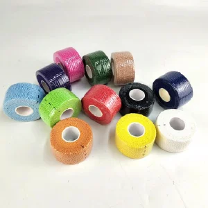 Light Elastic Adhesive Thumb Bandage Cross Training Tape Hook Grip Stretch Sports Tape for Finger Protection Powerlifting Exercise Workout Athletic Sweat Proof