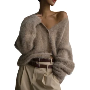 Women's V-Neck Cardigan Sweater
