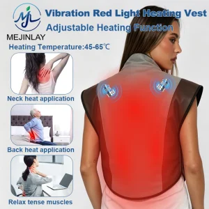 Factory Price Vibration Heating LED Red Light Vest For Home Use/ Clinic