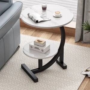 Light Luxury Small Side Table Simple Modern Home Furniture Creative Bedside Storage Rack for Coffee or Sofa