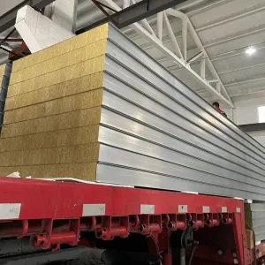 Stainless Steel Rock Wool Sandwich Modern Eco-friendly Lightweight High Strength Easy Installation Construction Temporary Prefab