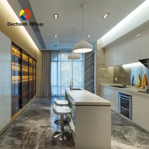 Gabinetes de despensa de acero inoxidable para cocina con montaje en pared