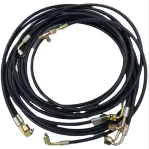 China National Heavy Duty Truck Group HOWO A7 Truck Hydraulic Hose Durable Original Equipment Manufacturer Parts in New Condition - Single Bend Cab Hose Size Wg