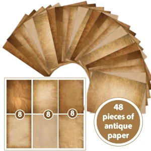 Retro Vintage A4 Double-Sided Printing Paper DIY Journal Scrapbook