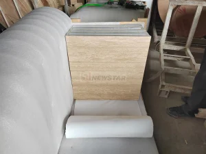 Manufacture Natural Stone Beige Travertine Marble Slab Customized Table Outdoor Matte Marble