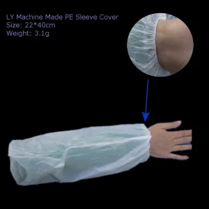 PE White Protective Hand Sleeve Cover Single Use Arm Plastic Cover