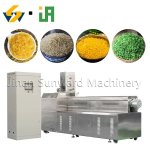 Artificial Rice Making Extruder Machine Fortified Rice Processing Line Plant