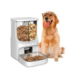 5L Large Capacity Rechargeable Dogs Automatic Smart Pet Feeder with WiFi APP