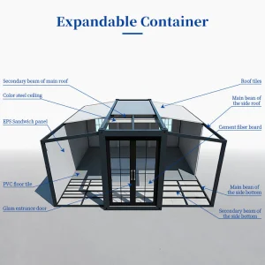 Contenedores de acero expandibles de lujo
