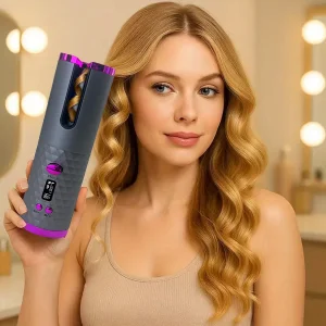 Direct Source Manufacturer's Portable Smart Home Mini Curling Iron with LED Temperature Display Plastic Wireless Charging Lcd