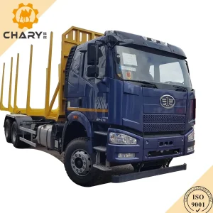 FAW 6X4 Log Wood Timber Forest Logging Carrier Vehicle for Wood Truck Timber Transport