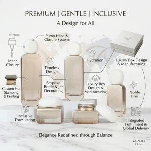 Luxury Champagne Gold Makeup Remover Lotion Bottle