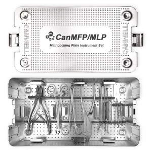 CANWELL Titanium Mini Locking Plate System Orthopedic Trauma Implant for Hand Foot Bone Fracture Fixation Surgery