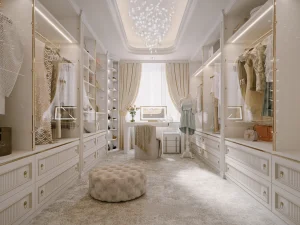 Factory Custom French Luxury Walk-in Closet